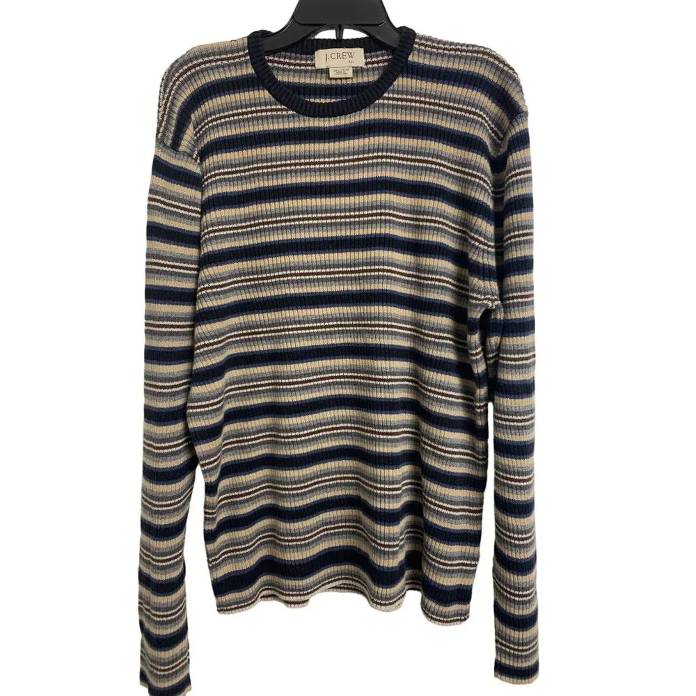 J. Crew Striped Long Sleeve Cardigan Sweater Size‎ XXL